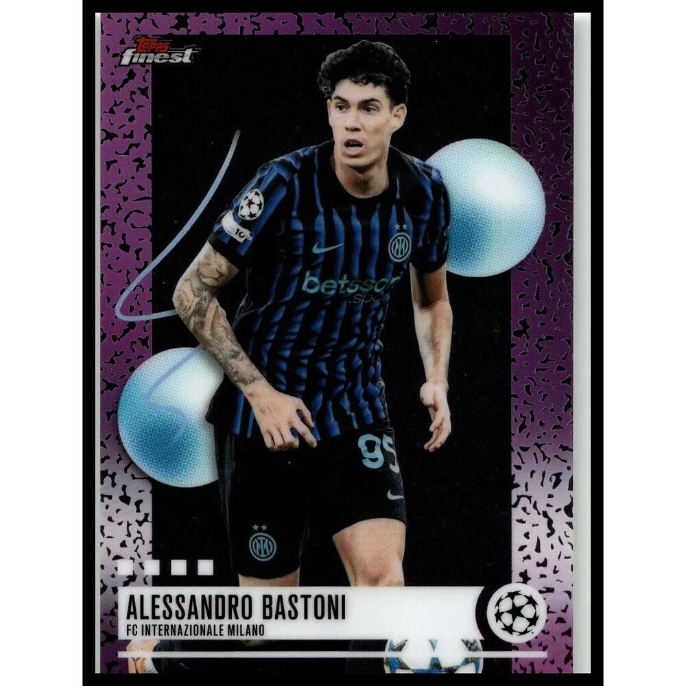 2025-26 Finest UEFA Alessandro Bastoni #224 Inter Milan Uncommon